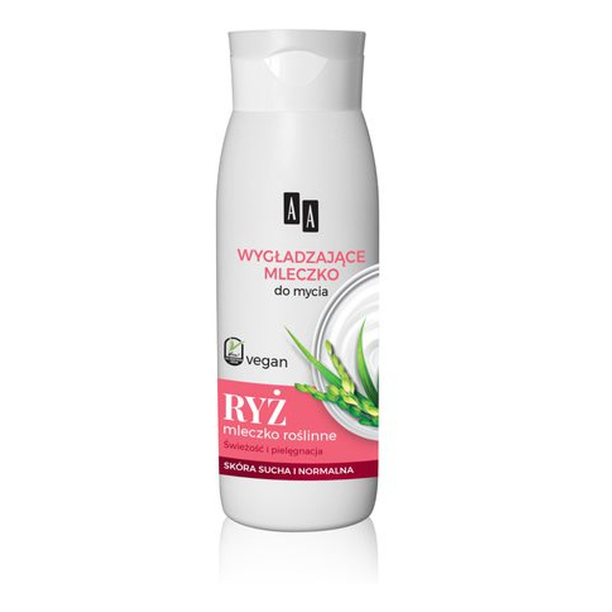 AA Vegan wygładzające mleczko do mycia Ryż 400ml