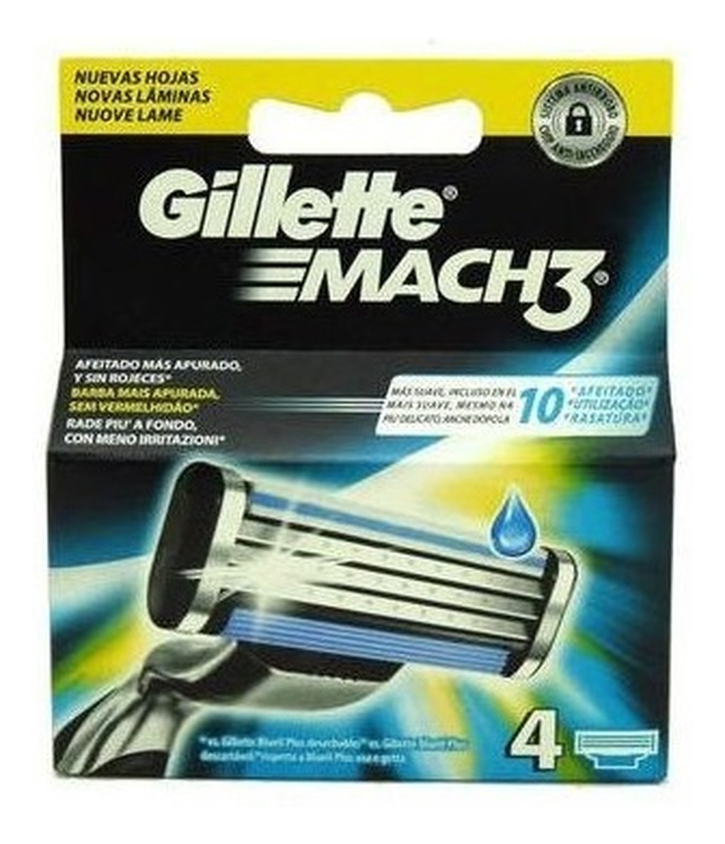 Mach 3 wymienne ostrza do maszynki do golenia 4szt