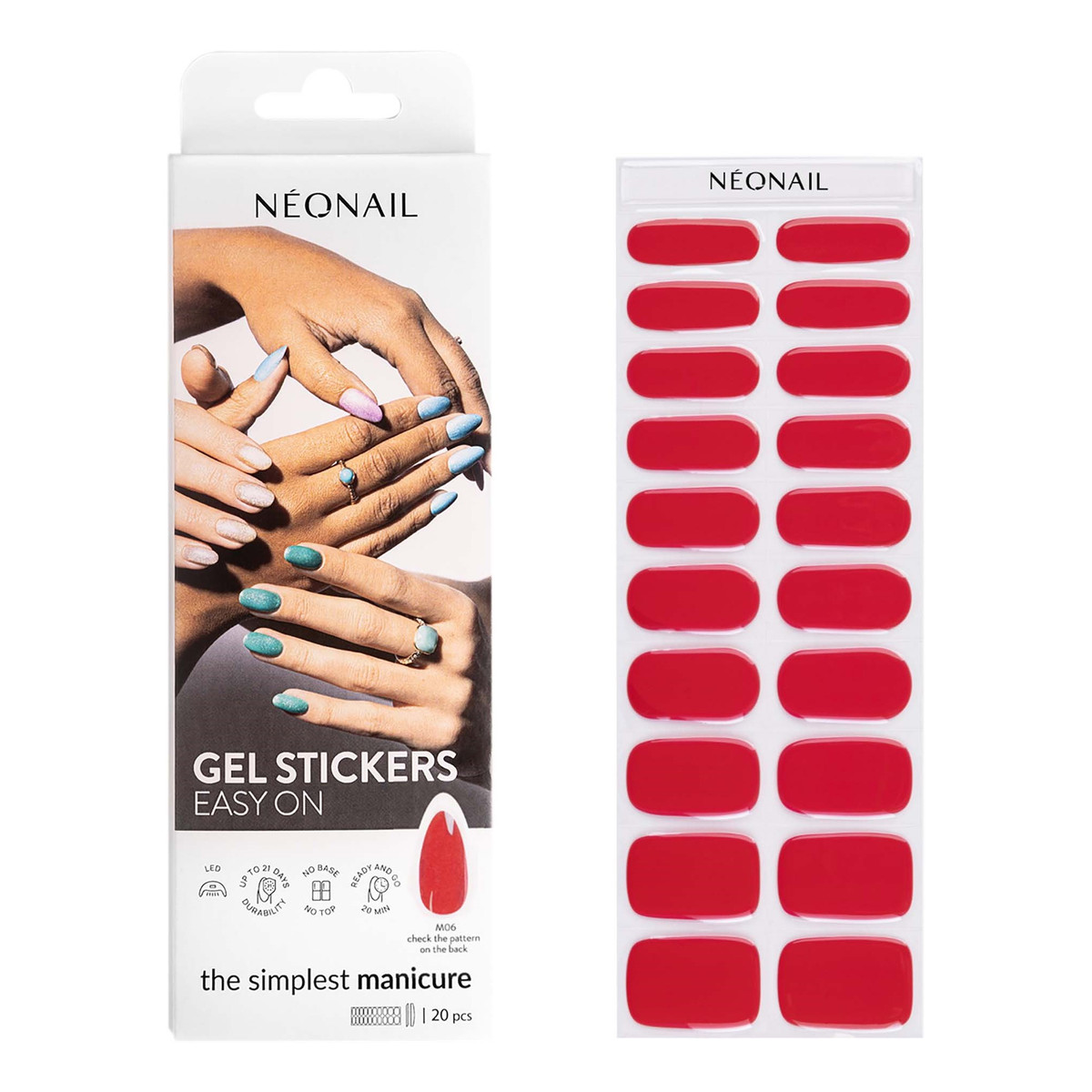 NeoNail Gel Stickers Easy On Lakier hybrydowy w naklejce