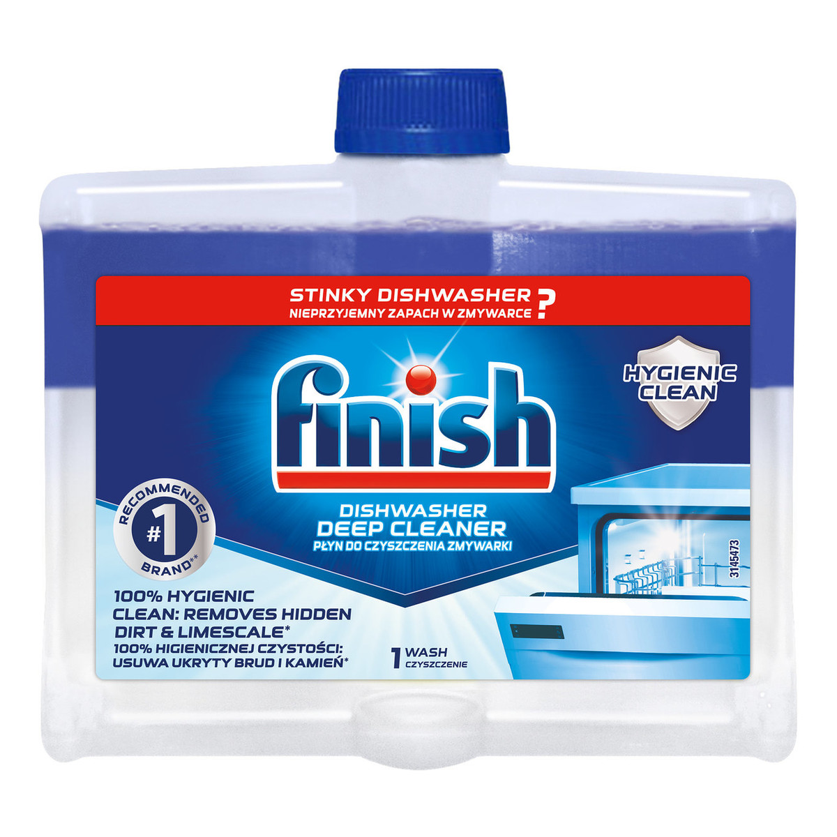 Finish 5x Power Actions płyn do czyszczenia zmywarki 250ml