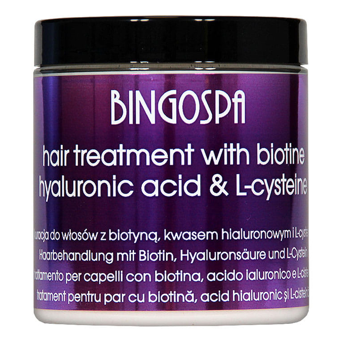 BINGOSPA Kuracja do włosów z biotyną, kwasem hialuronowym i L-cysteiną 250g
