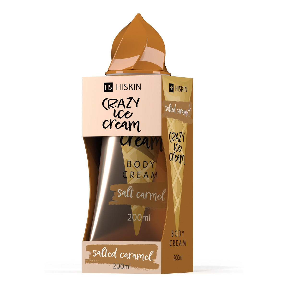 Hiskin Crazy ice cream Krem do ciała-salted caramel 200ml