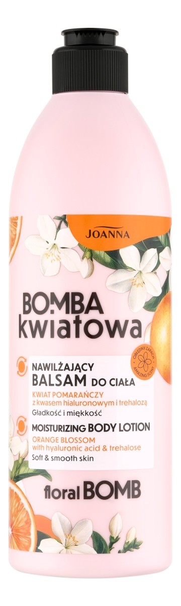 nawilżający balsam do ciała kwiat pomarańczy