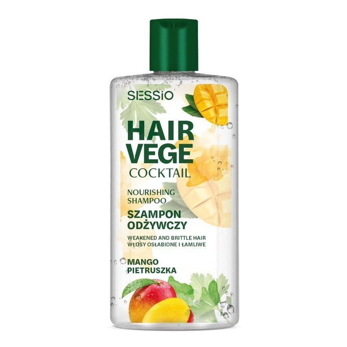 Sessio Hair Vege Cocktail Hair Vege Cocktail Nourishing Shampoo szampon odżywczy do włosów osłabionych i łamliwych Mango 300ml