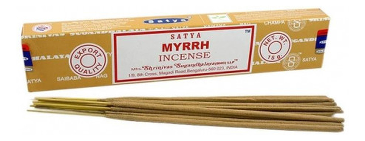 Oczyszczające i odświeżające kadzidła Myrrh