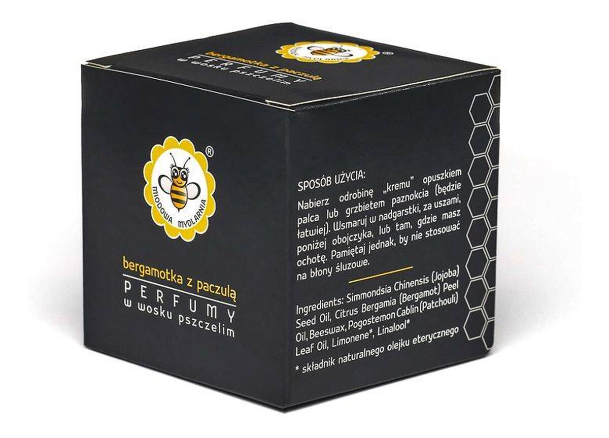 Perfumy w wosku pszczelim Bergamotka z Paczulą