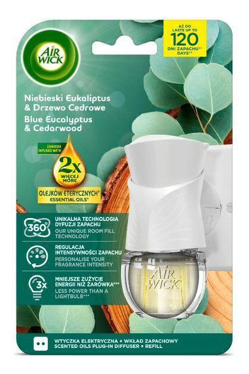 Elektryczny komplet Niebieski Eukaliptus & Drzewo Cedrowe
