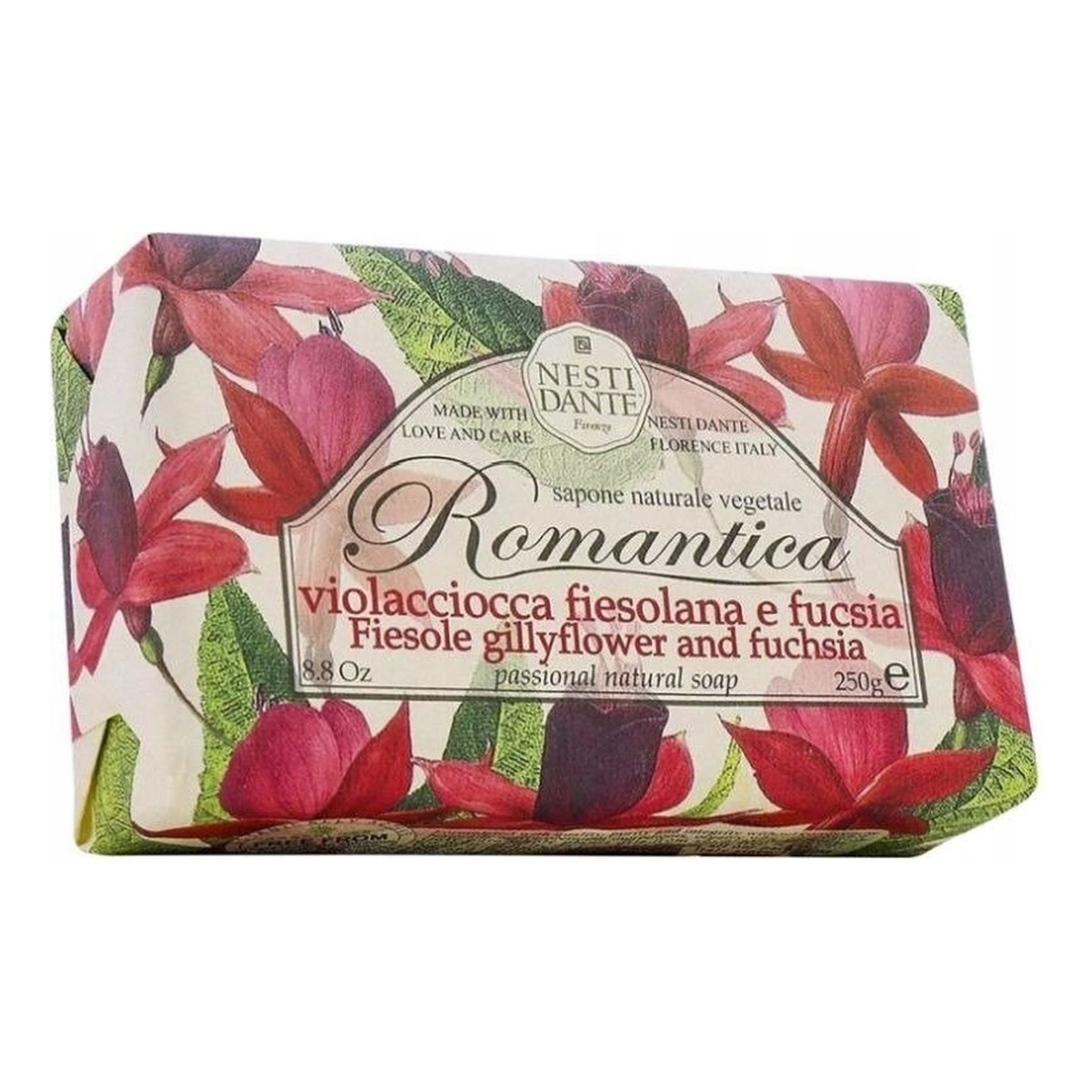 Nesti Dante Romantica Mydło toaletowe goździk & fuksja 250g