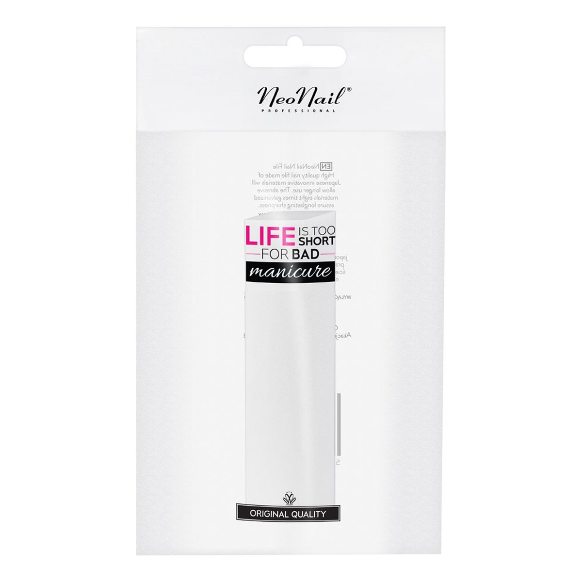 NeoNail Czterostronny Blok Polerski Biały Gradacja 220