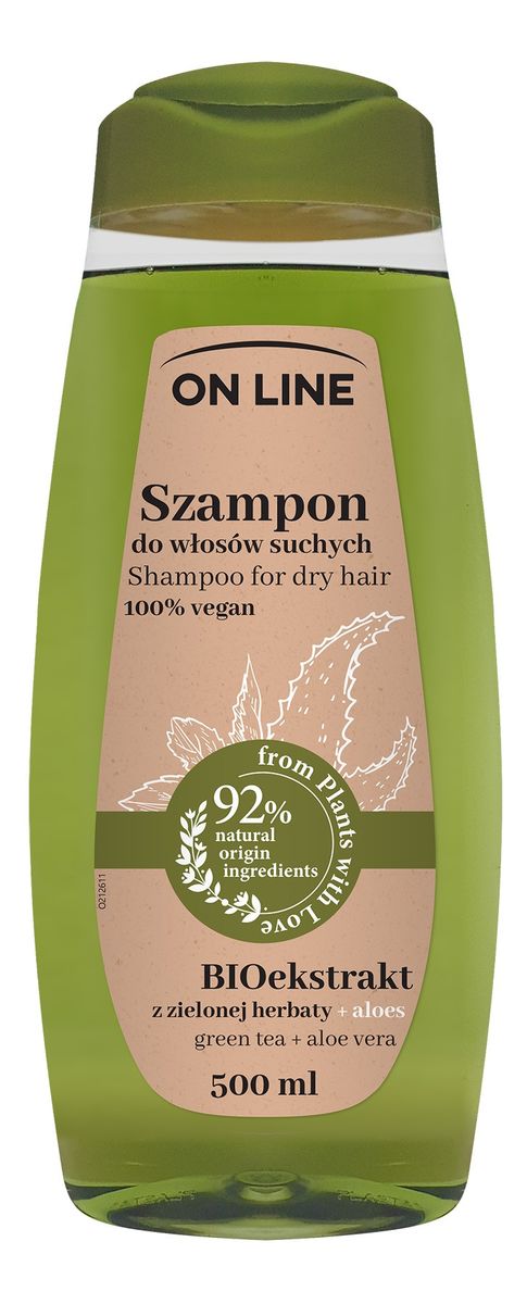 Szampon do włosów BIO ekstrakt z Zielonej Herbaty i Aloes