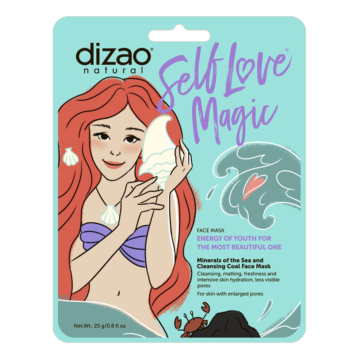 Dizao Minerały morskie oczyszczająca maseczka z węglem 25g