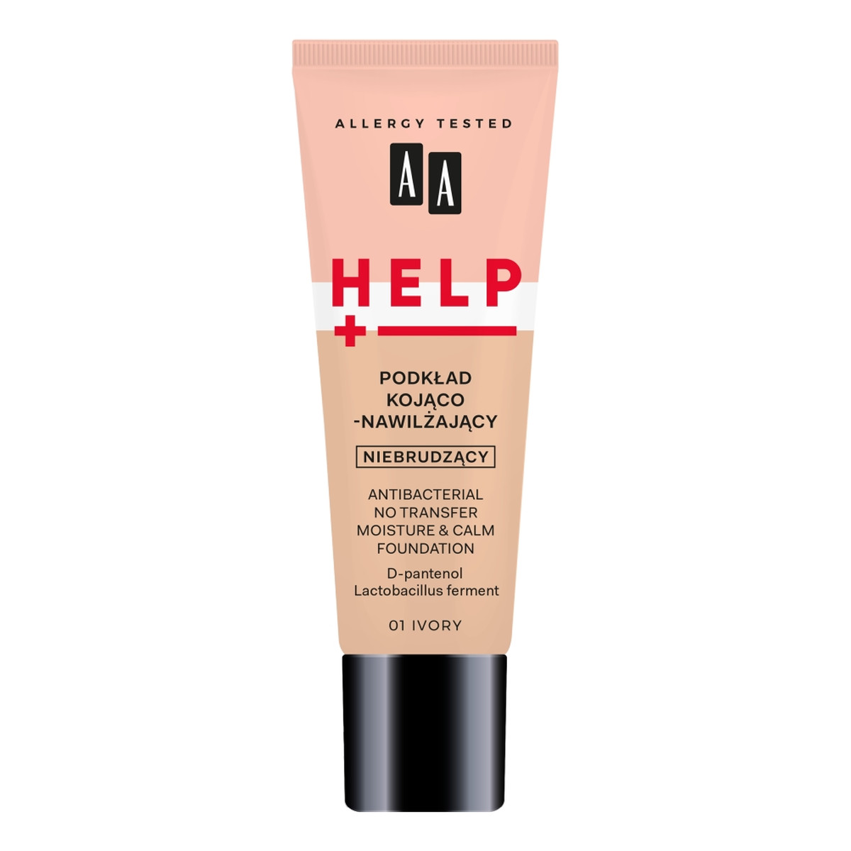 AA HELP Podkład do twarzy kojąco-nawilżający nie brudzący 30ml