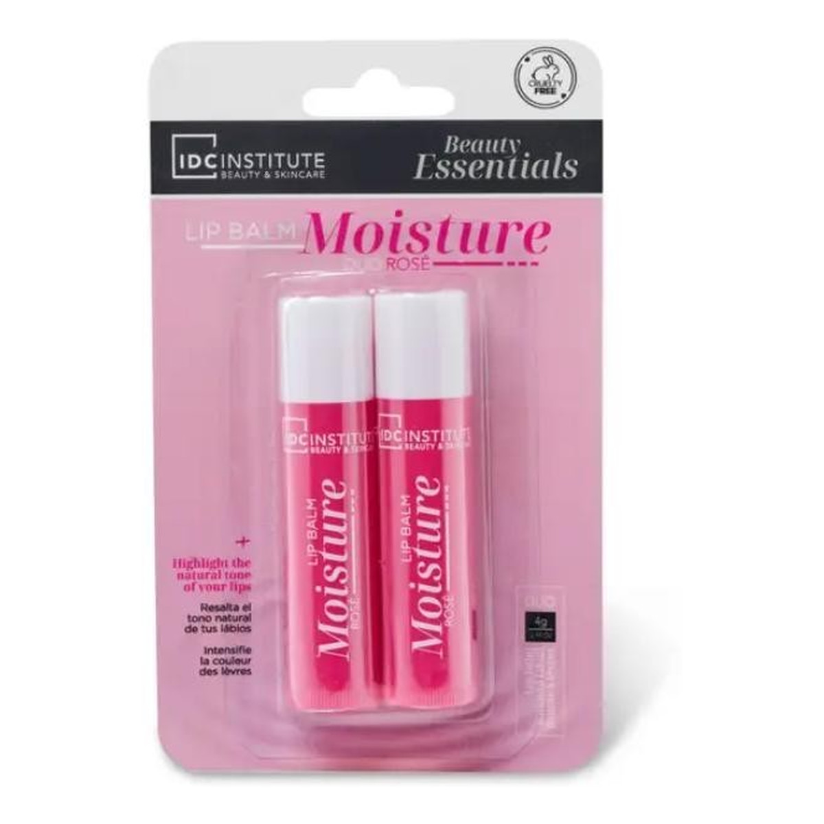 IDC Institute Balsam do ust Duo Rose 2 x 4 g