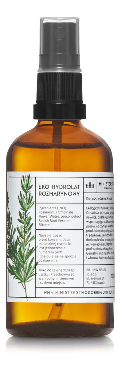 Rozmaryn hydrolat ekologiczny