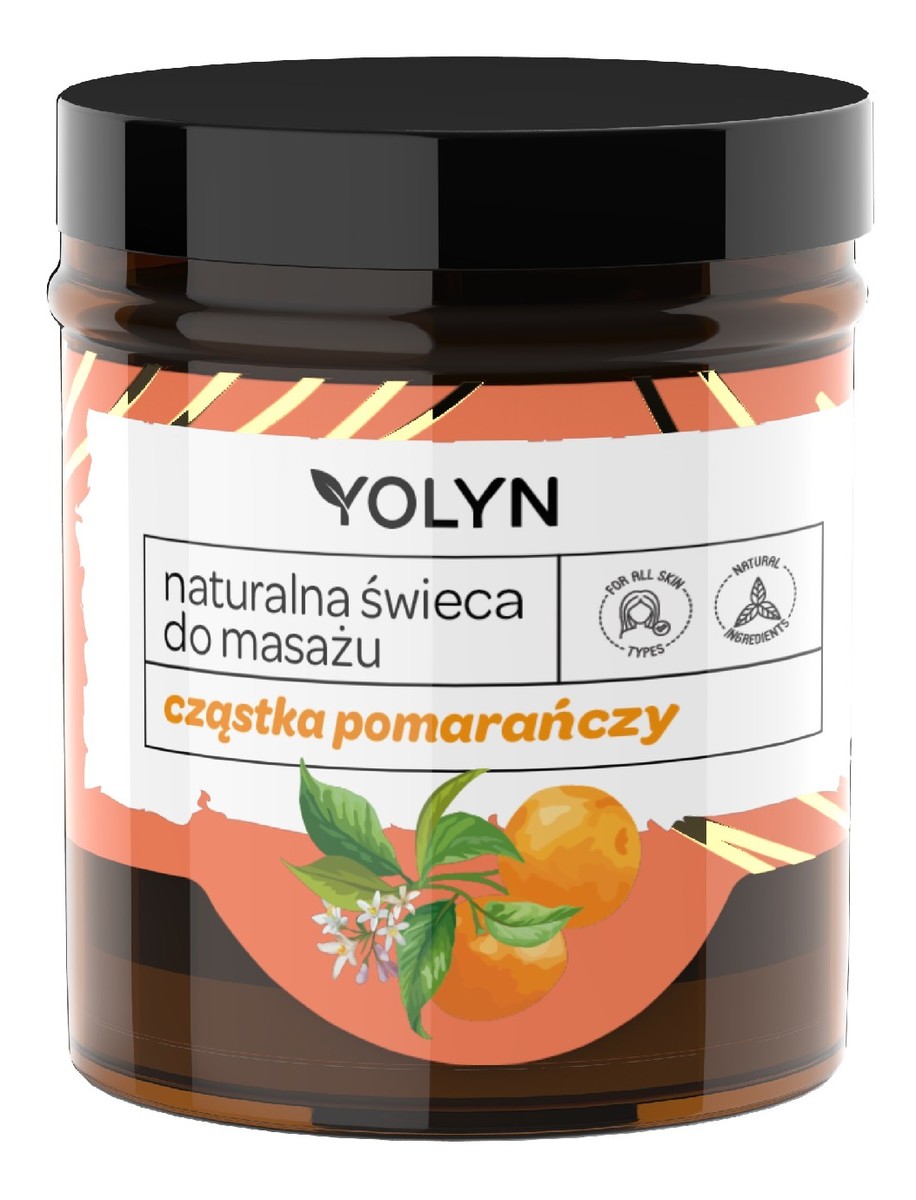 Naturalna Świeca do masażu - Cząstka Pomarańczy