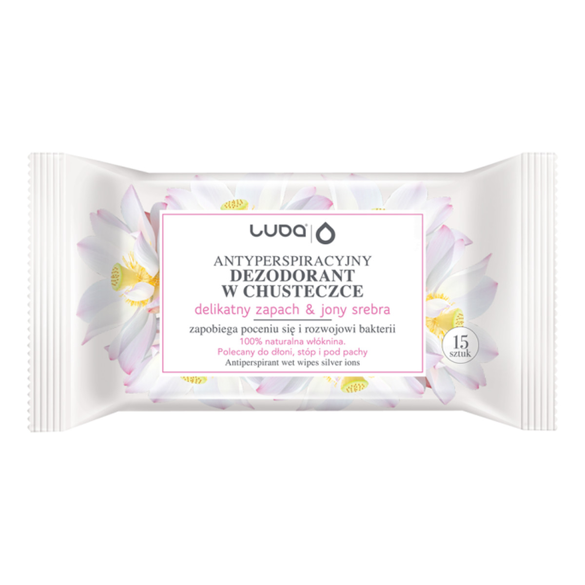 Luba Antyperspiracyjne chusteczki z JONAMI SREBRA 15 szt