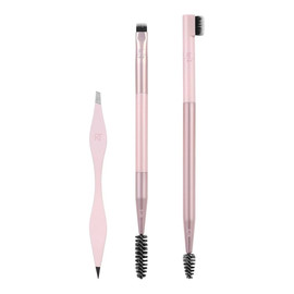 Brow shaping set pędzelek do brwi + grzebyk do brwi + pęseta