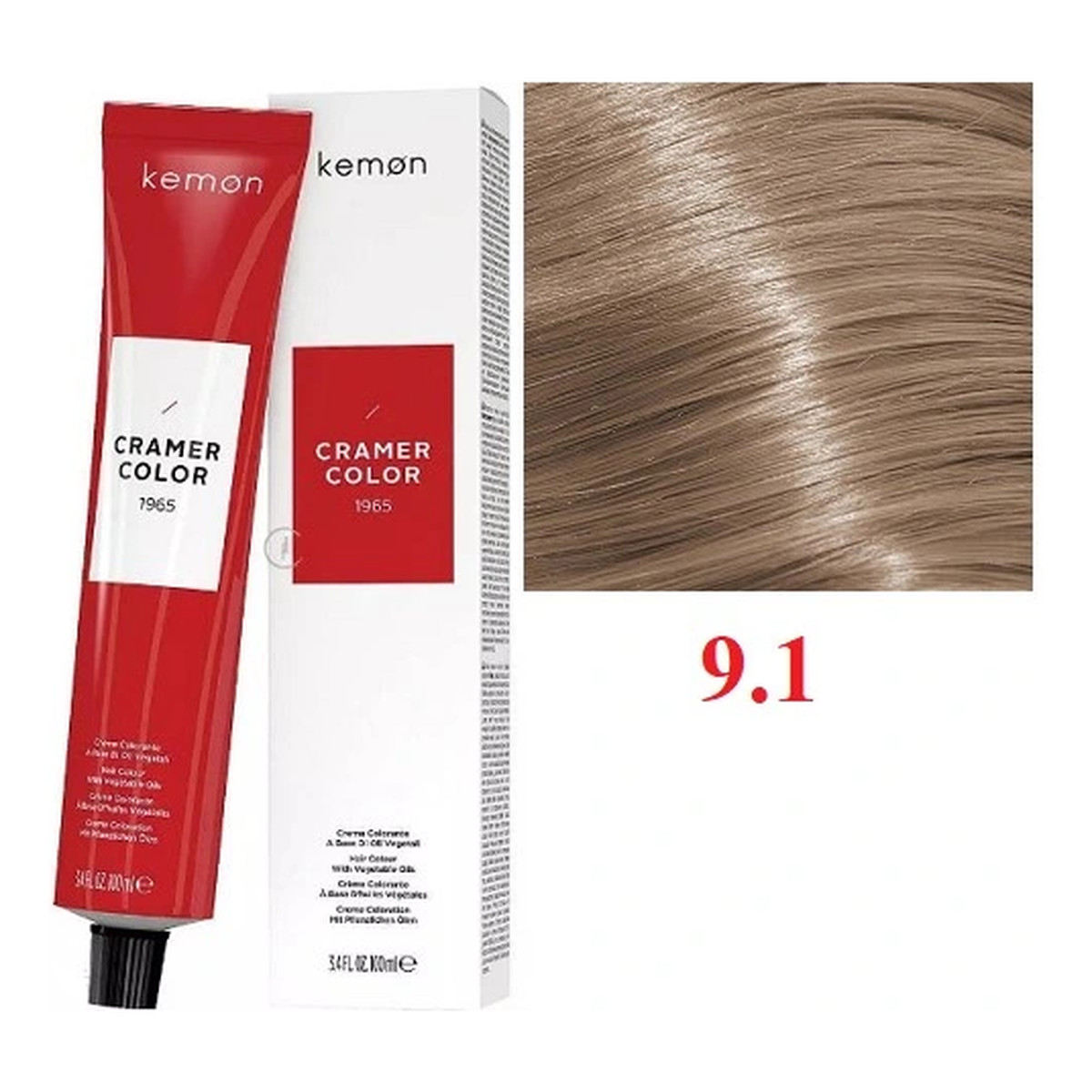 Kemon Cramer Color Kremowa farba do włosów z olejem kokosowym 100ml