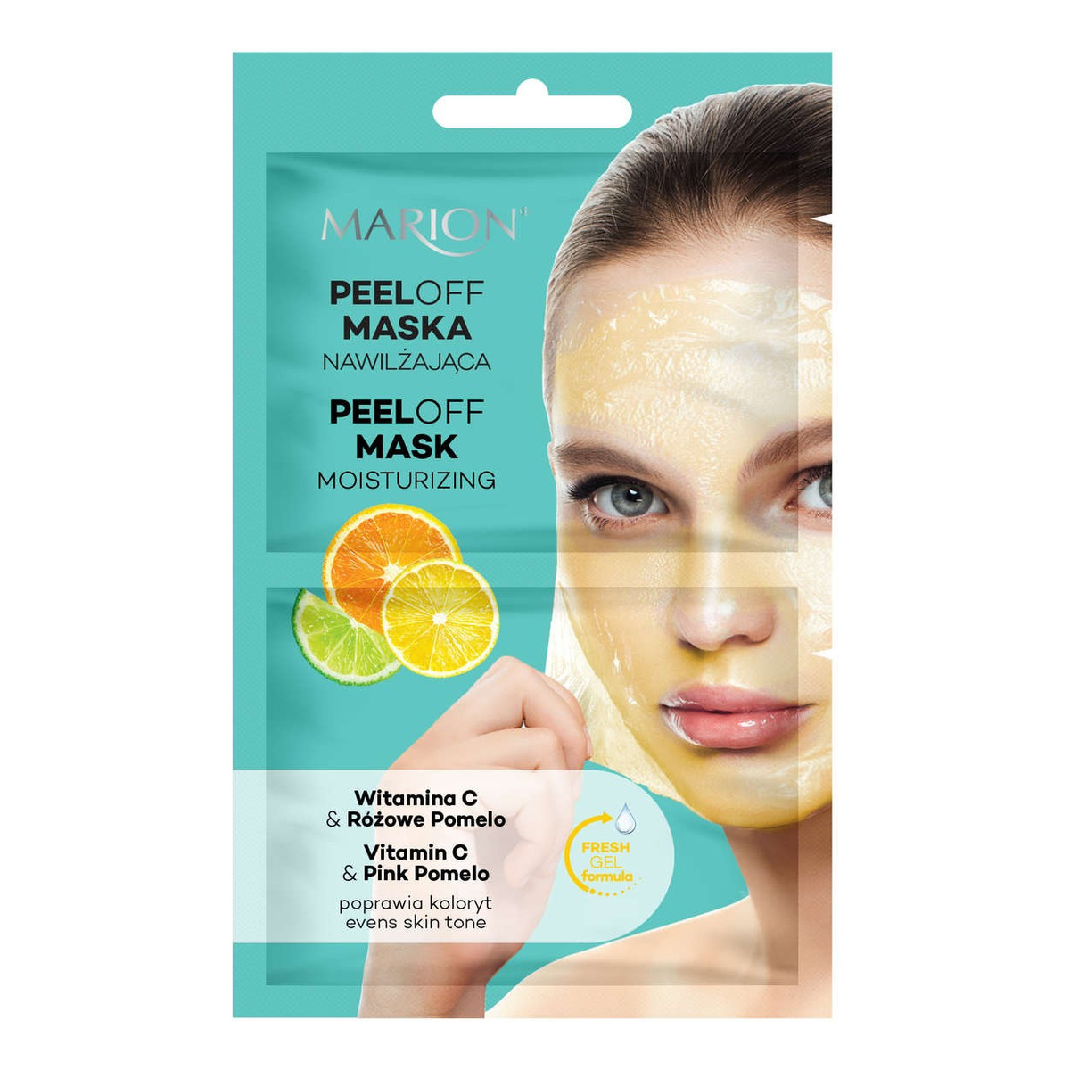 Marion Maseczka Pell Off nawilżająca Witamina C & Różowe Pomelo 18ml