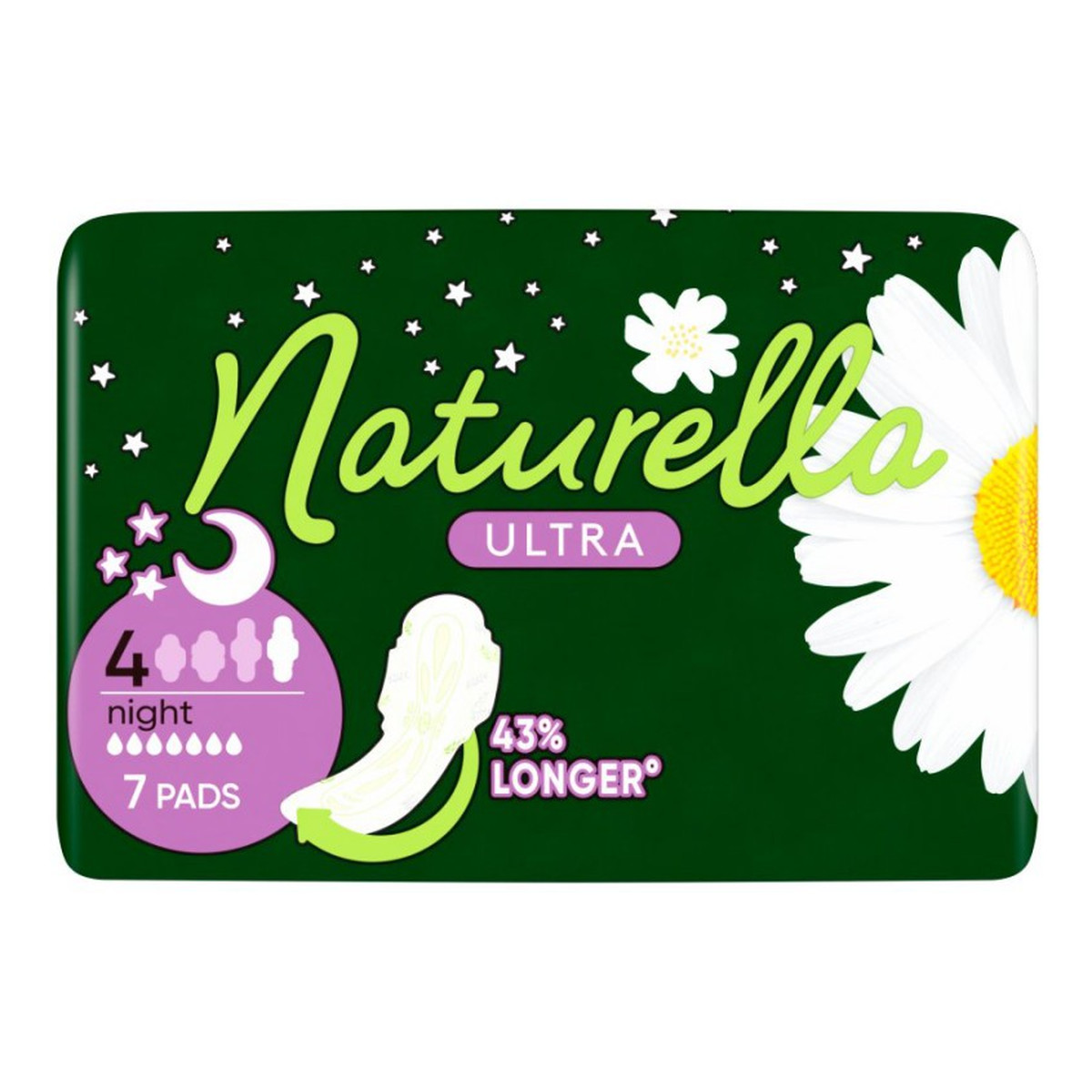Naturella Ultra Podpaski Night Plus ze skrzydełkami 1 op.-7 sztuk