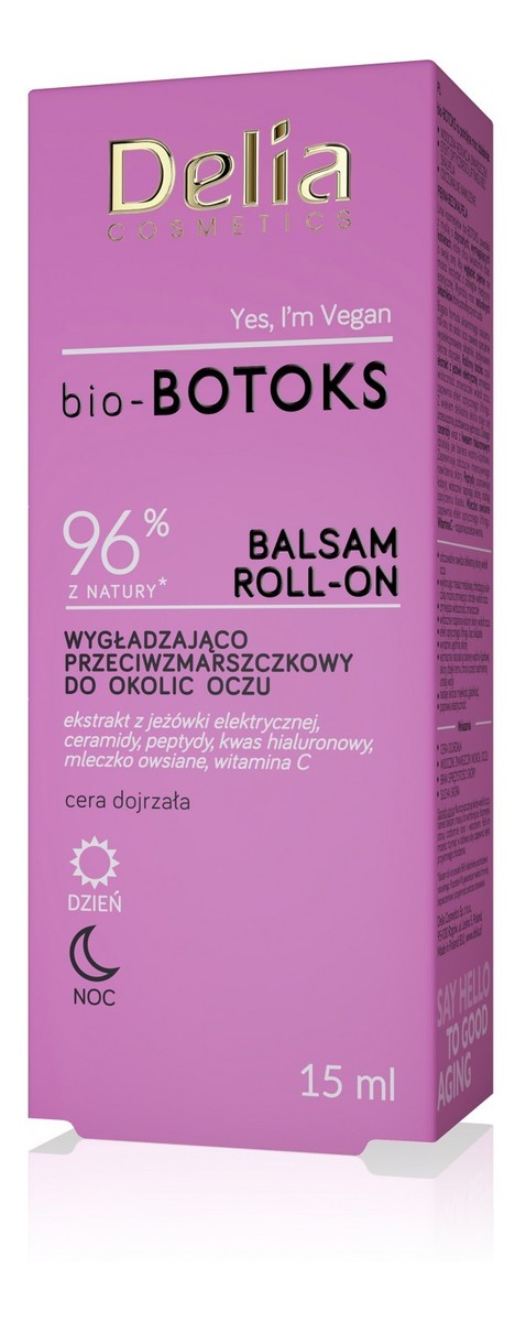 Balsam roll-on wygładzająco przeciwzmarszczkowy do okolic oczu