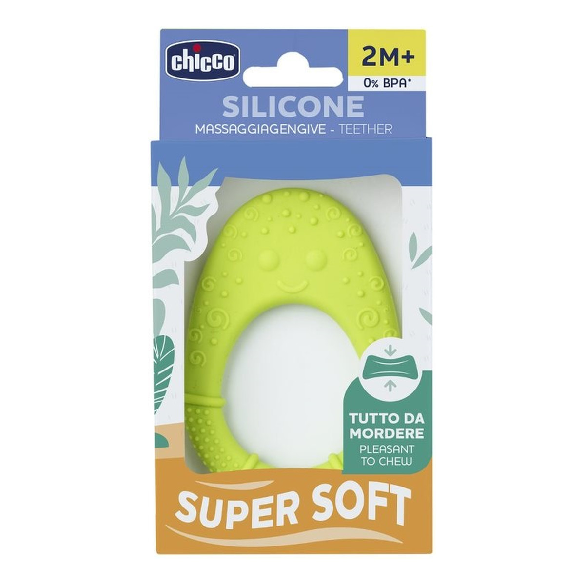 Chicco Gryzak silikonowy miękki awokado 2m+