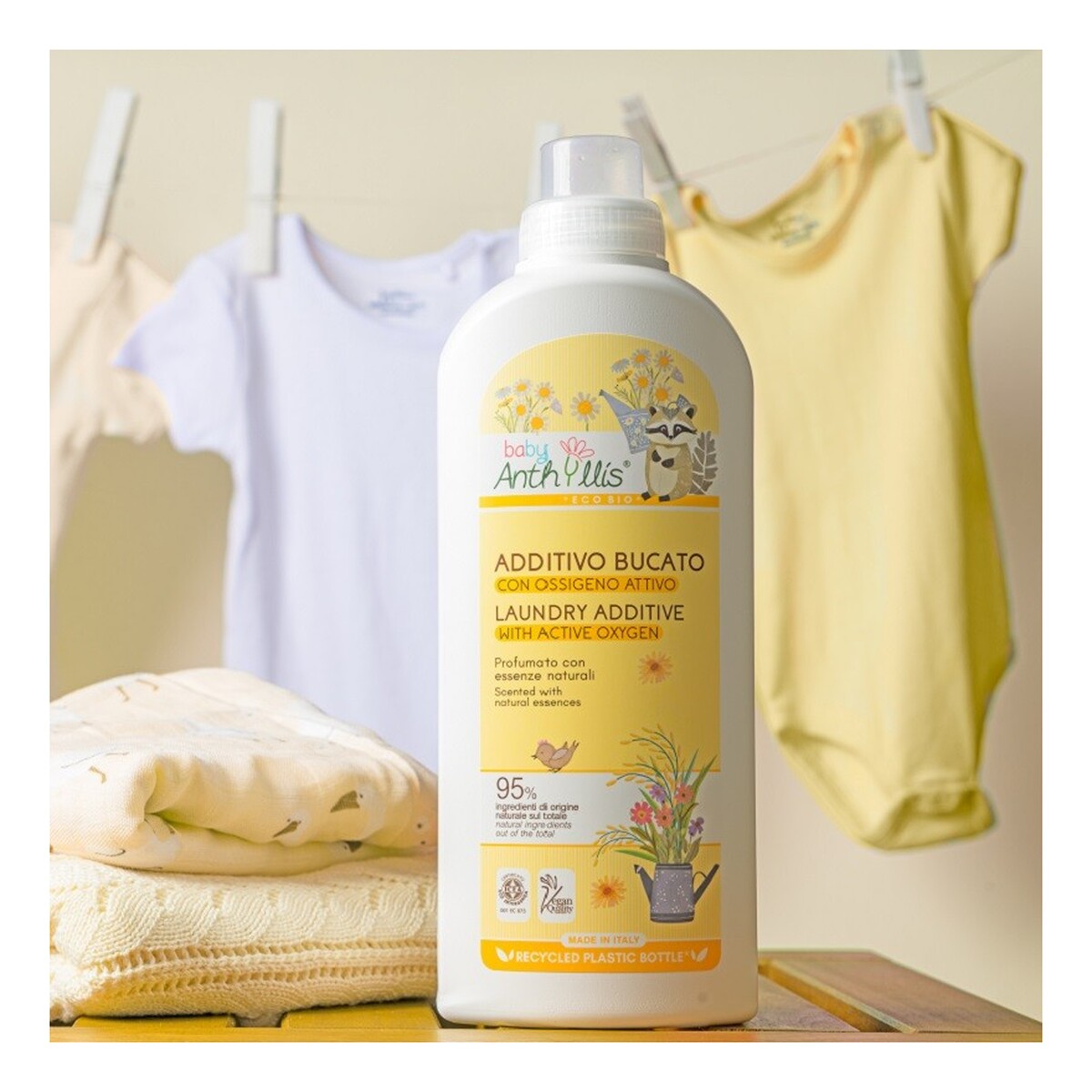 Anthyllis Baby Eko dodatek do prania z aktywnym tlenem do odplamiania ubranek dziecięcych 1000ml