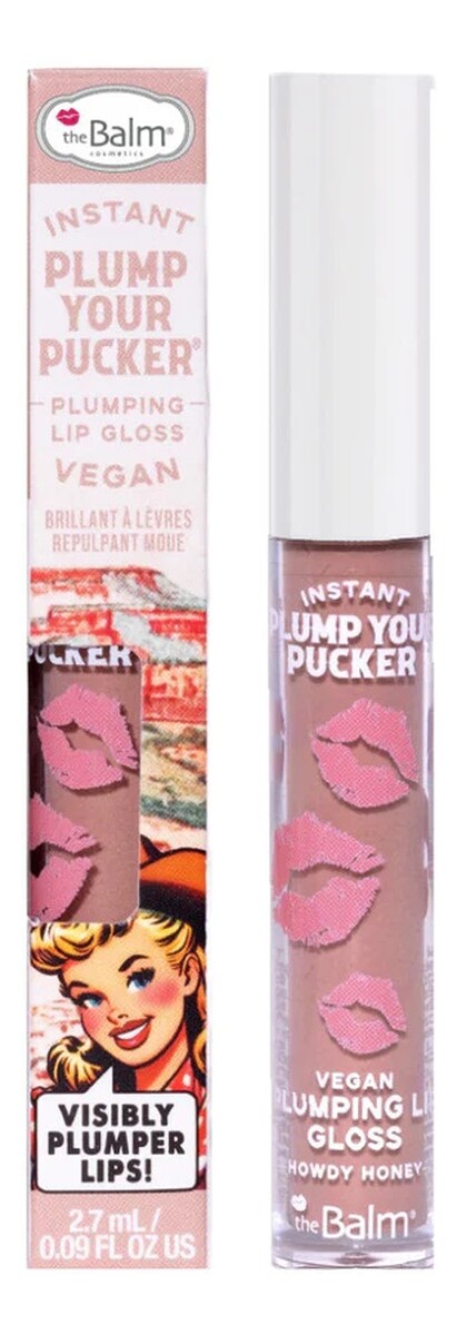 Instant plump your pucker plumping lip gloss błyszczyk powiększający usta howdy honey