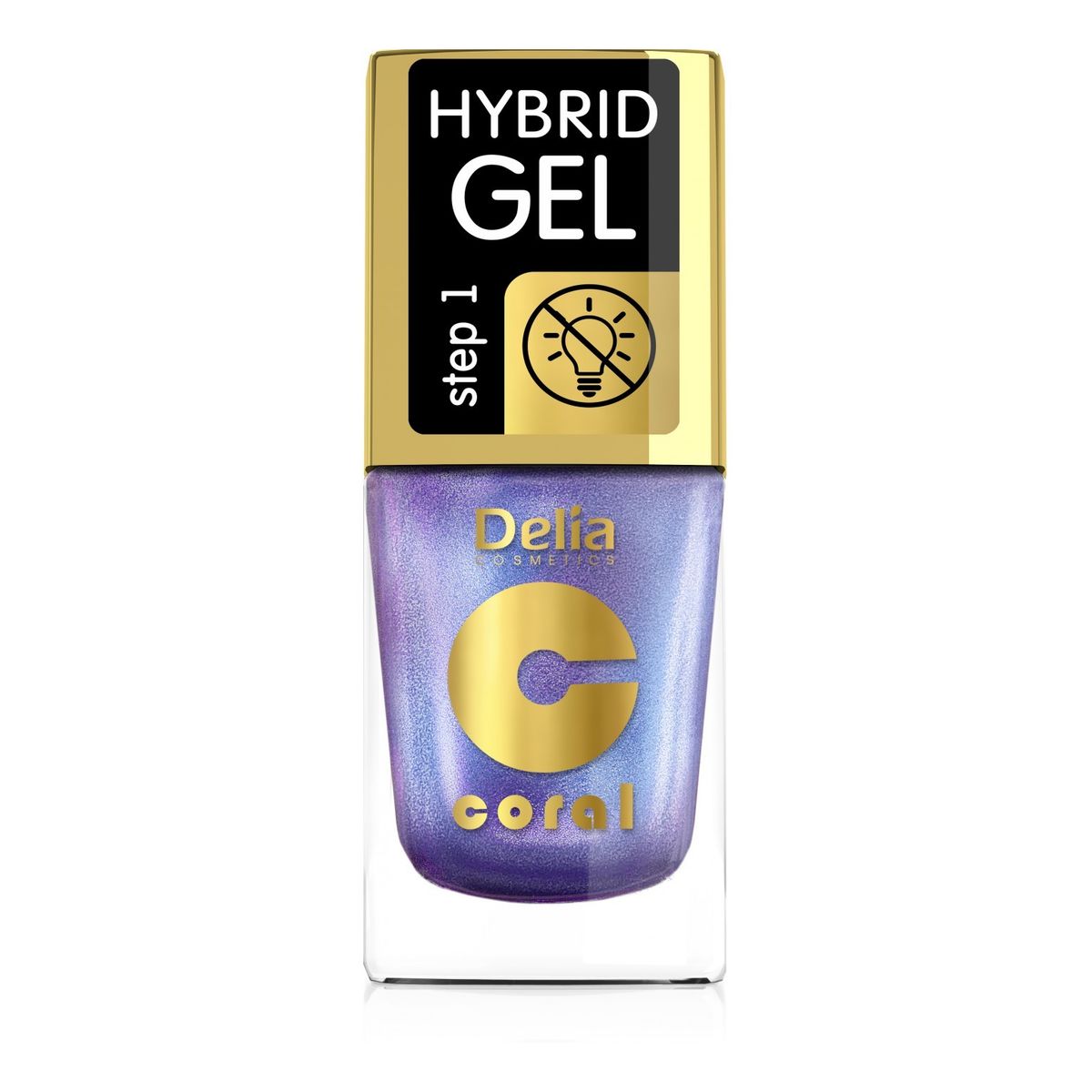 Delia Coral Hybrid Gel Lakier hybrydowy do paznokci Multirefleks 11ml