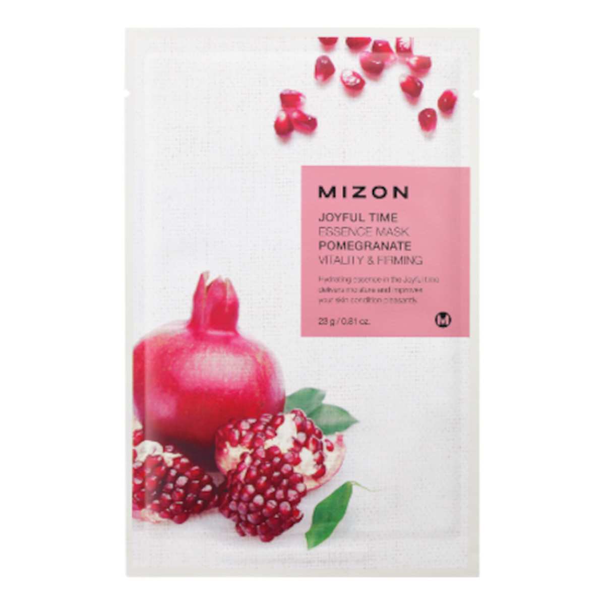 Mizon Joyful Time Essence Maska na płacie bawełny Pomegranate 23g