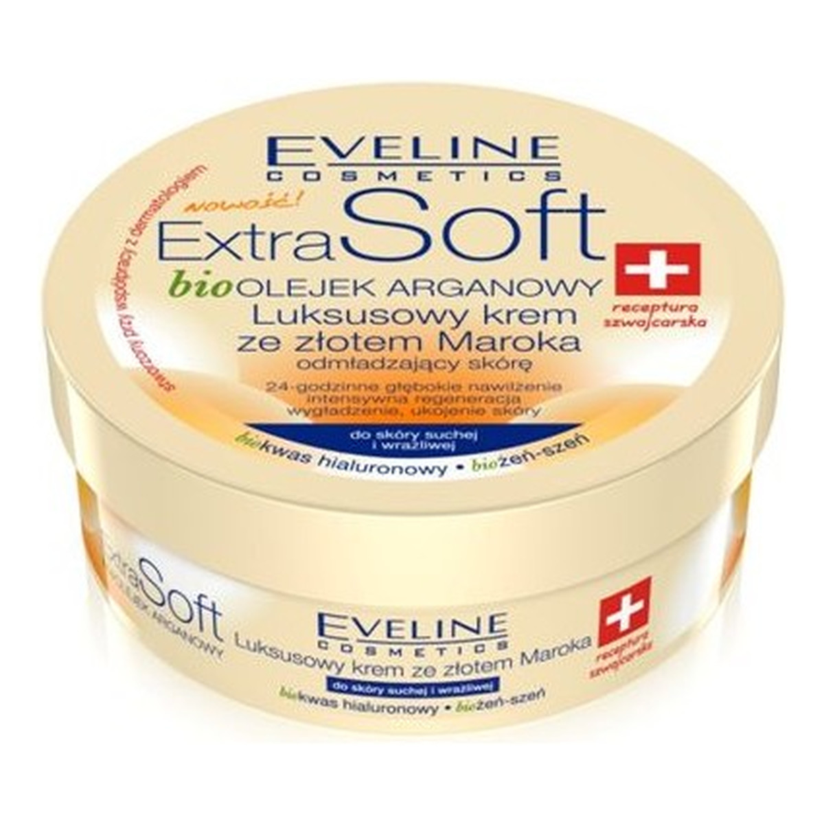 Eveline Extra Soft Bio Olejek Arganowy Luksusowy Krem Ze Złotem Maroka 200ml