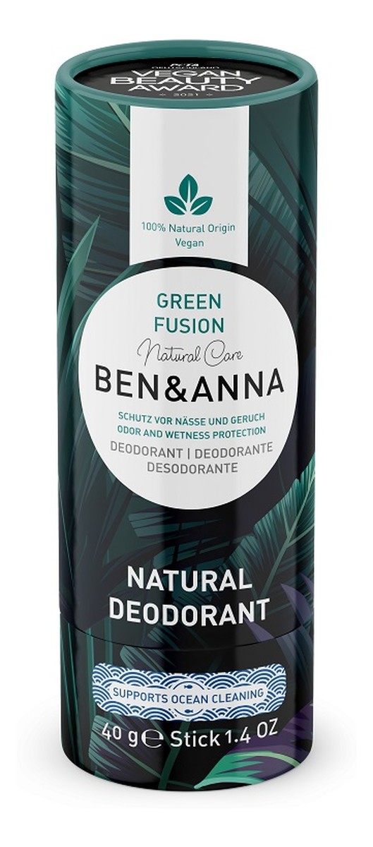 Deodorant naturalny dezodorant na bazie sody sztyft kartonowy Green Fusion