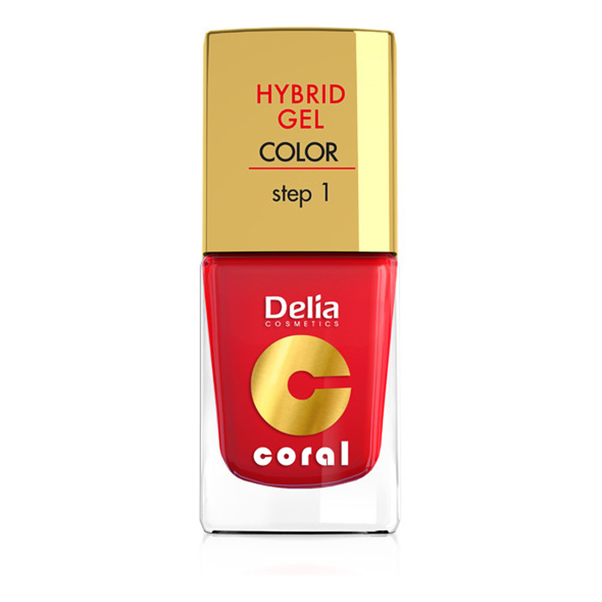 Delia Hybrid Gel Coral Lakier Do Paznokci 11ml