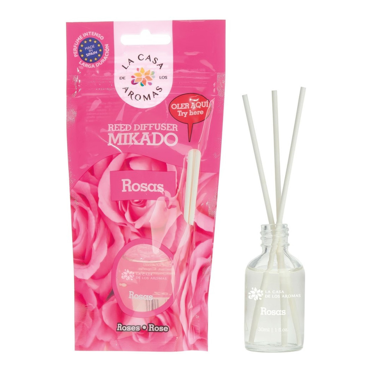 La Casa De Los Aromas Olejek aromatyczny z patyczkami Róża 30ml