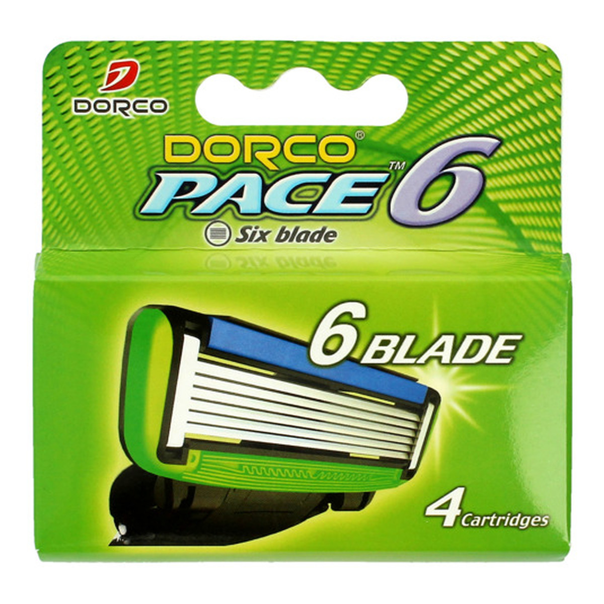 Dorco Pace 6 Wkłady do maszynki systemowej męskiej 4 sztuki