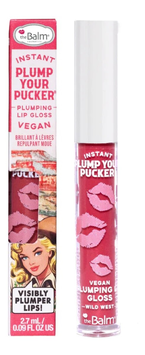 Instant plump your pucker plumping lip gloss błyszczyk powiększający usta wild west