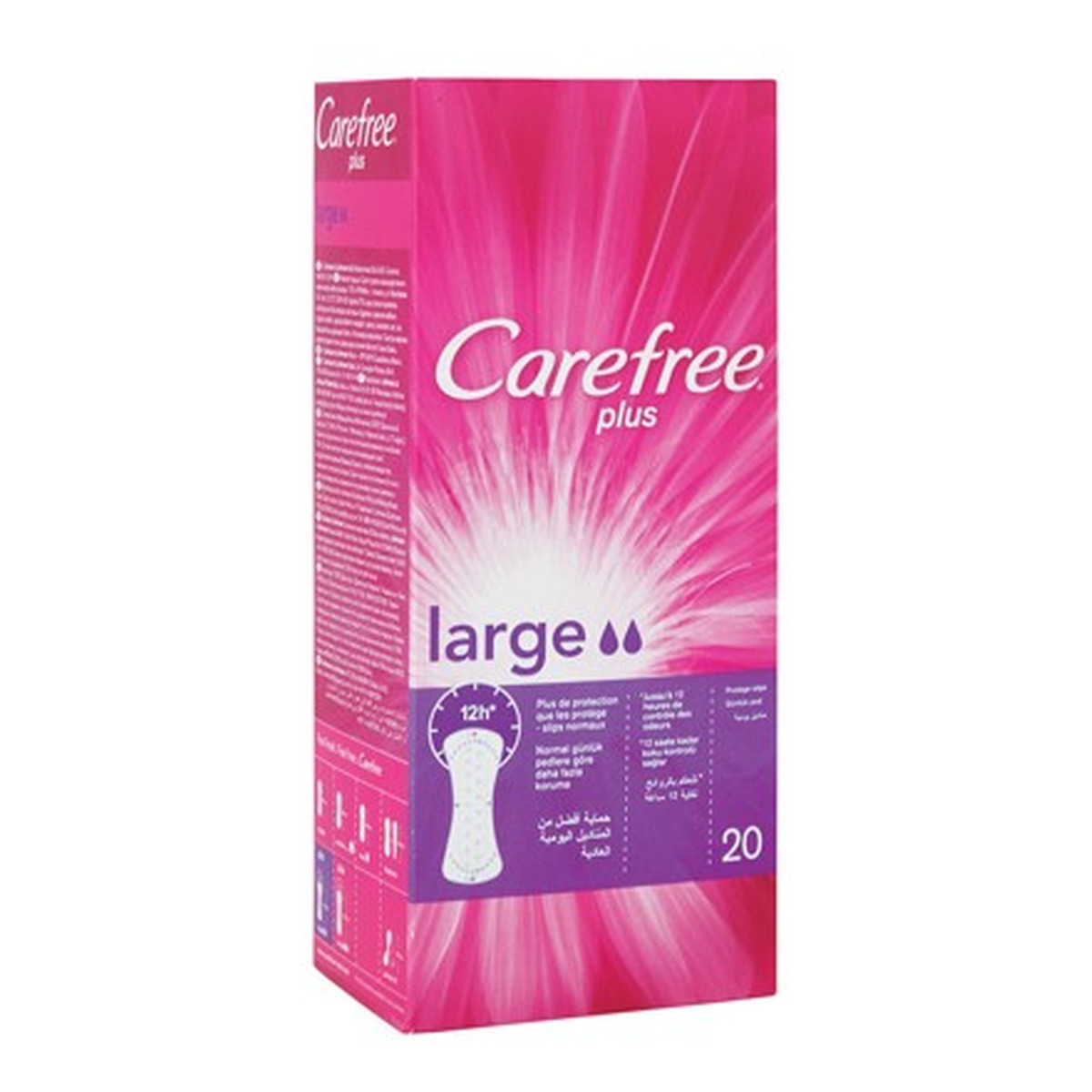 Carefree Plus Large Wkładki Higieniczne 20szt.