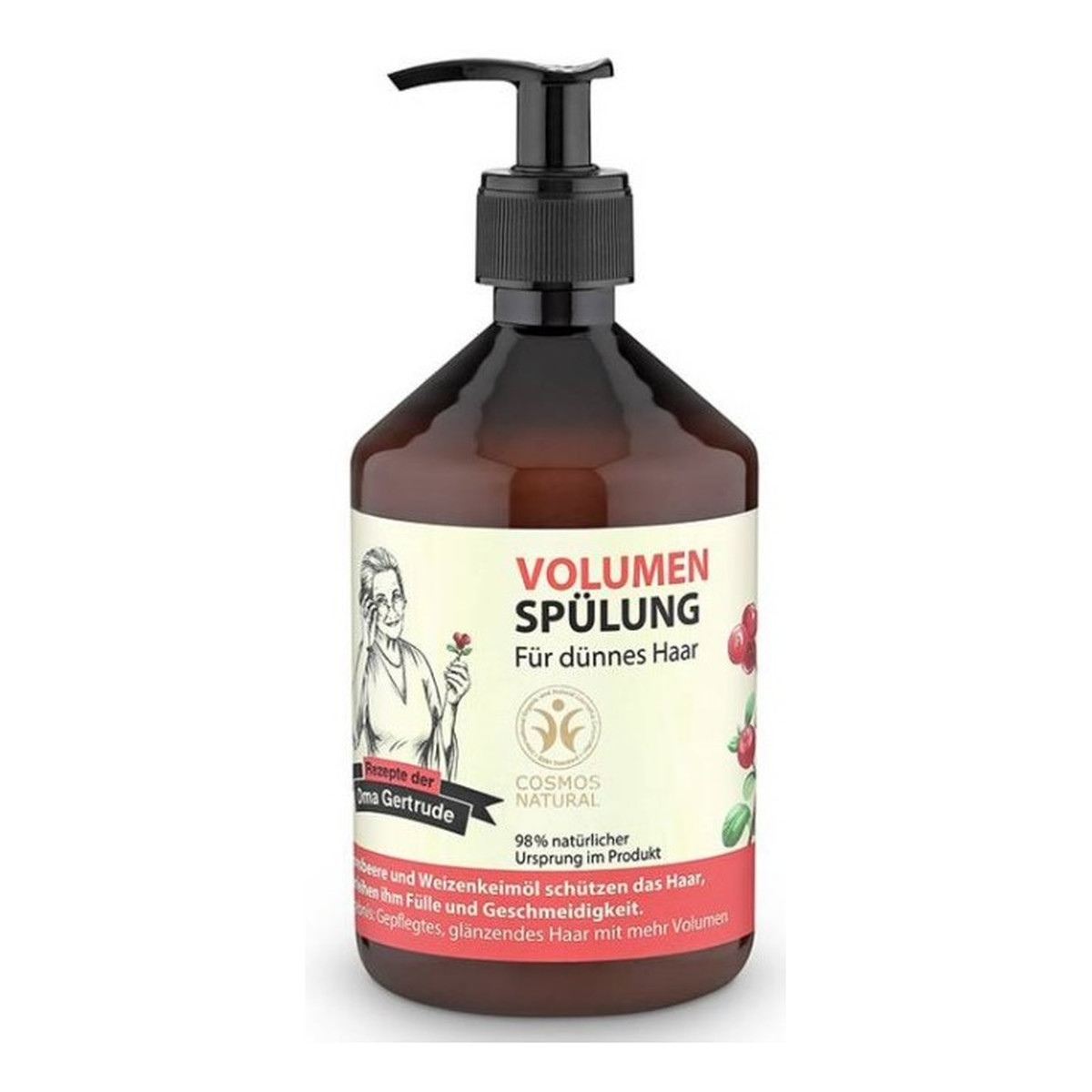 Receptury Babci Gertrudy Odżywka nadająca objętość dla cienkich włosów 500ml