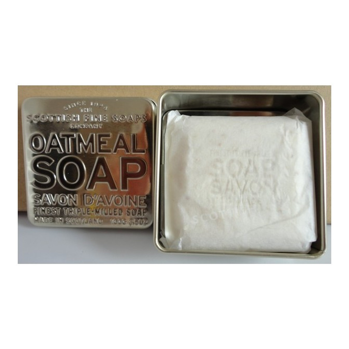 The Scottish Fine Soaps Oatmeal Soap In A Tin Mydło w puszce 100g