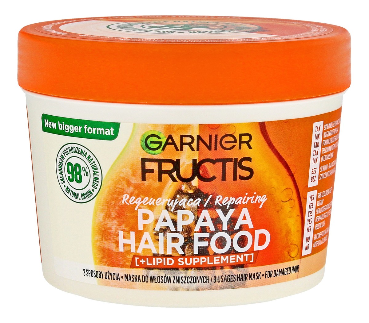 Hair Food Maska regenerująca do włosów zniszczonychch - Papaya