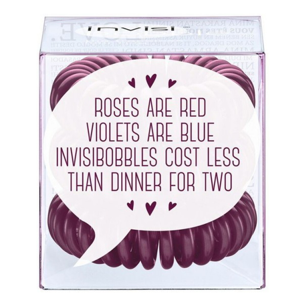 Invisibobble Plum Dinner For Two Śliwkowe Gumki Do Włosów 3szt.