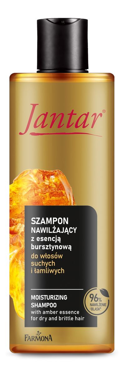 szampon nawilżający z esencją bursztynową do włosów suchych i łamliwych 300 ml