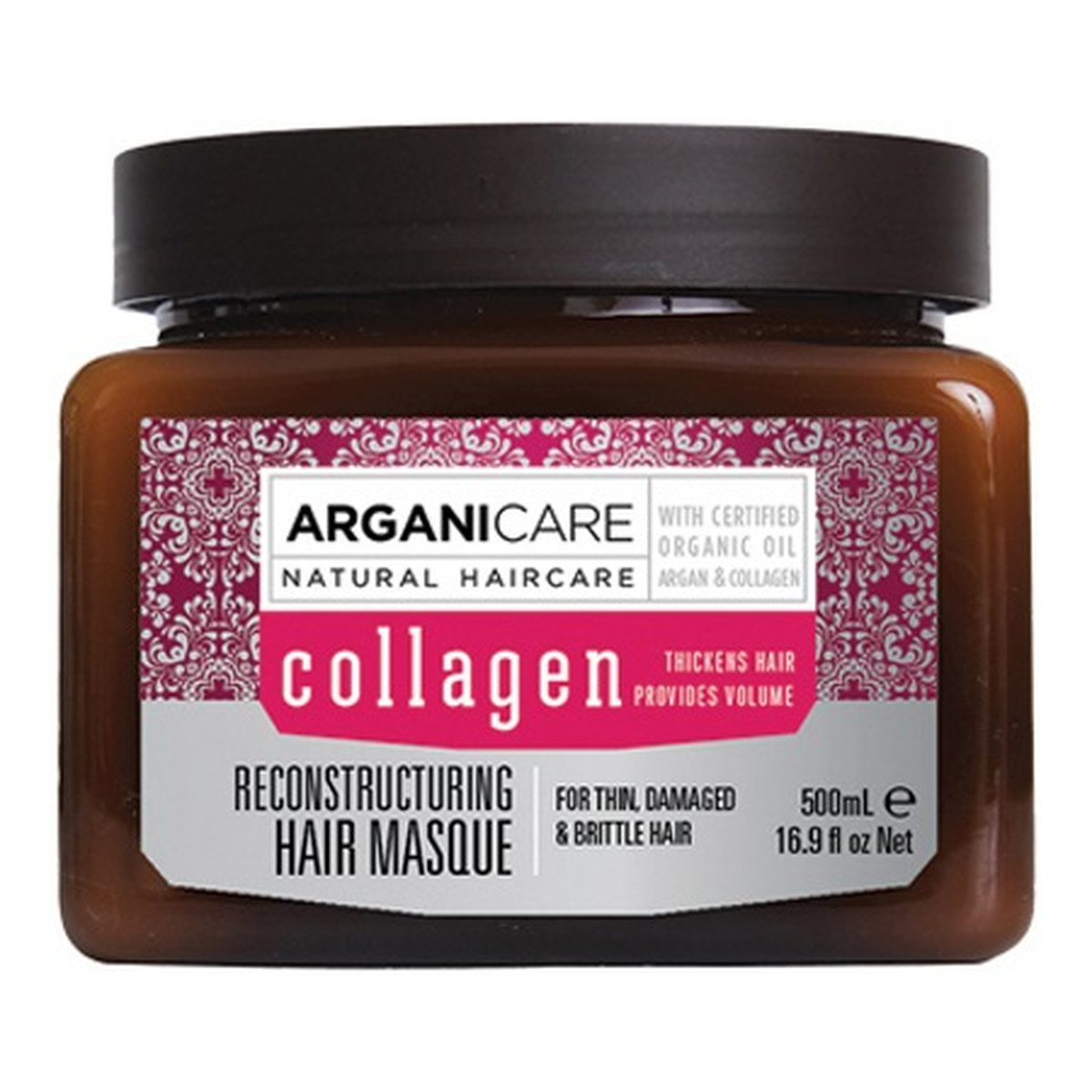 Arganicare Collagen naprawcza maska do cienkich i zniszczonych włosów 500ml