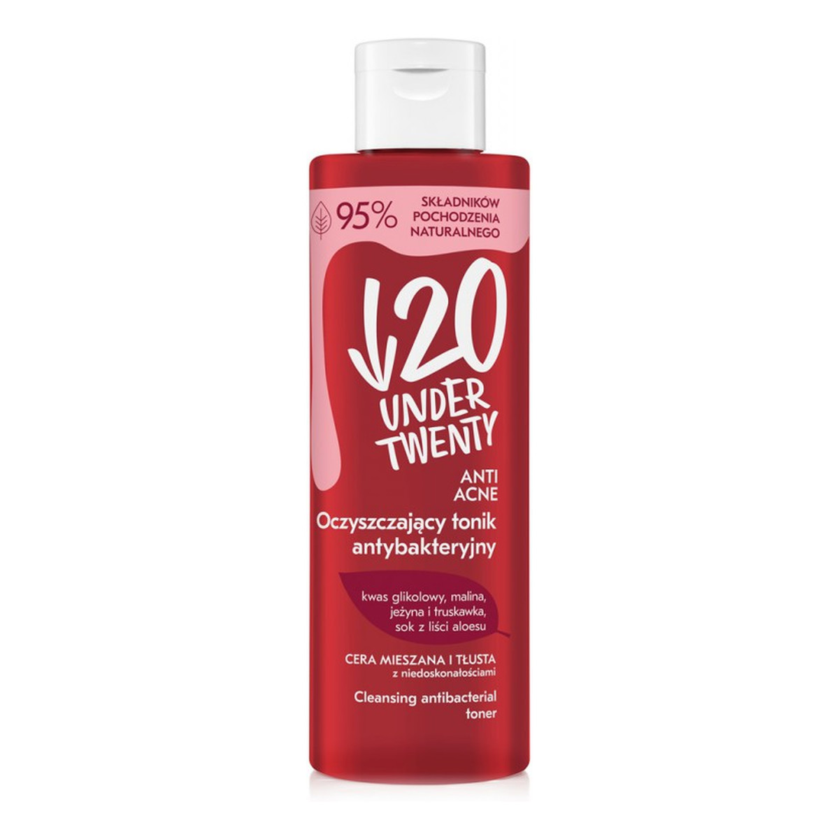 Under Twenty Anti-Acne Oczyszczający tonik antybakteryjny 200ml