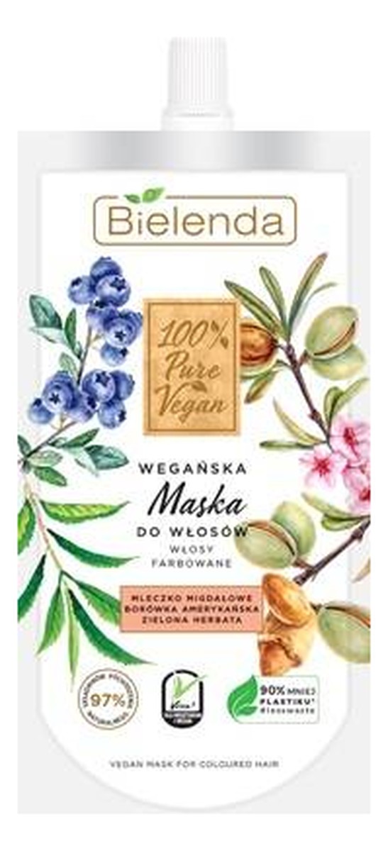 Wegańska Maska do włosów farbowanych