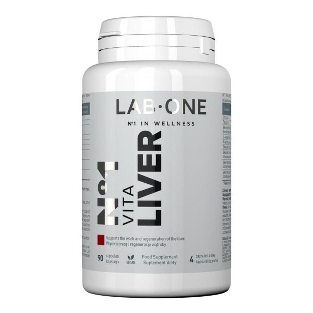 Lab One N°1 Vita Liver suplement diety 90 kapsułek