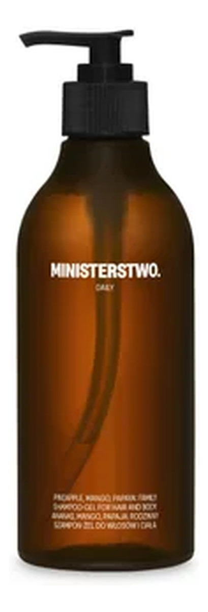 szampon - żel rodzinny 3w1 do rąk, ciała i włosów ananas mango papaja