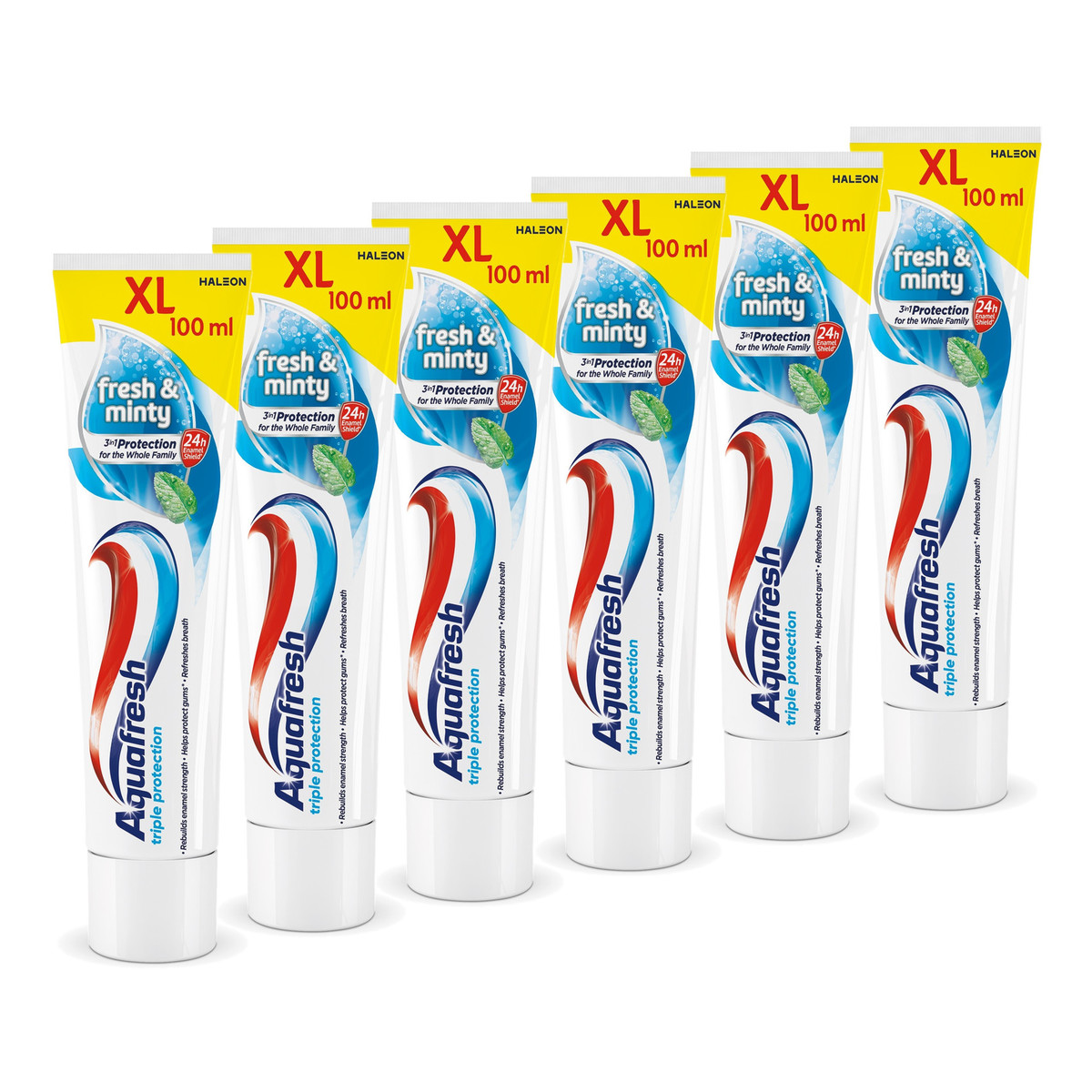 Aquafresh Fresh & Minty Triple protection pasta do zębów 6x100ml