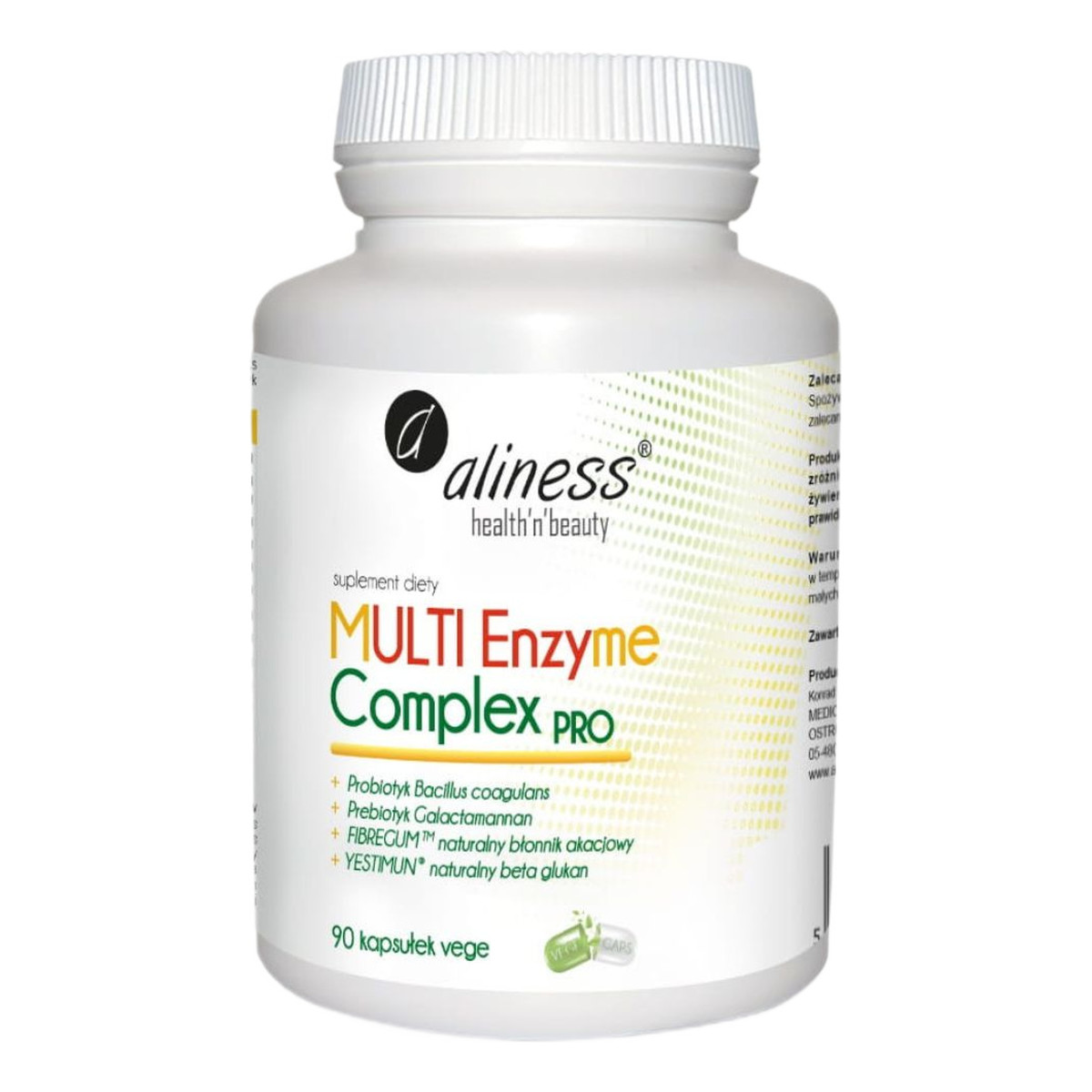 Aliness Multi enzyme complex pro suplement diety 90 kapsułek