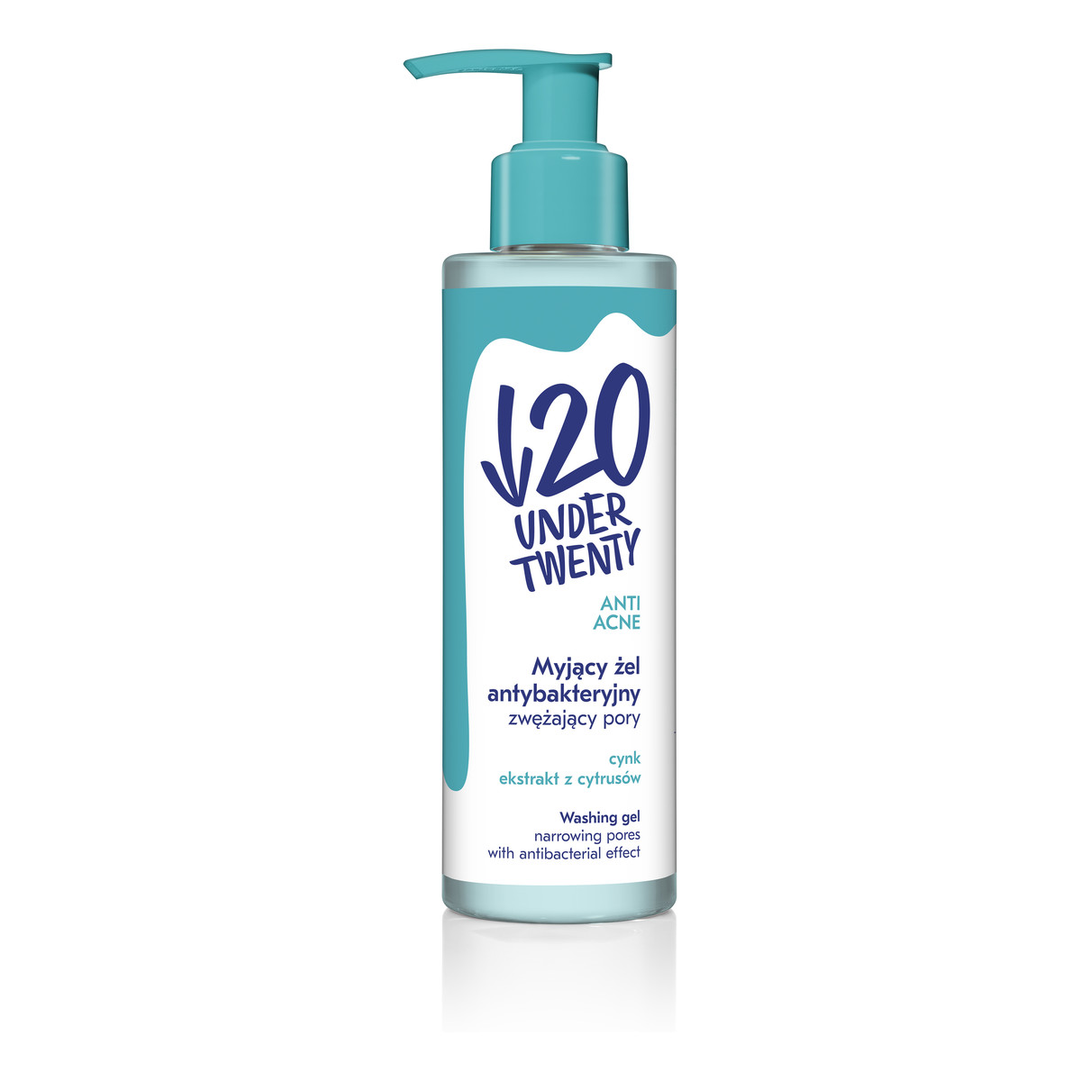 Under Twenty Anti Acne Myjący żel antybakteryjny zwężający pory 190ml